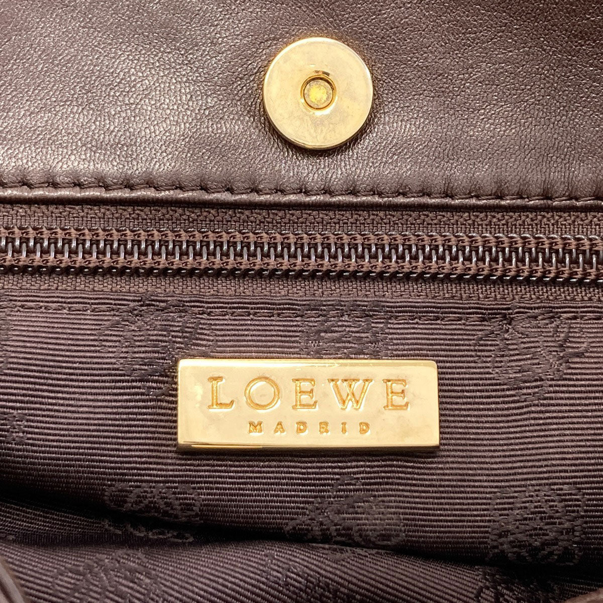 LOEWE square anagram Handbag Lambskin Ladies [Used]