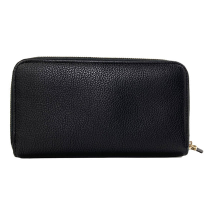 Salvatore Ferragamo Gancini Long wallet (with coin pocket) Leather Ladies [Used]