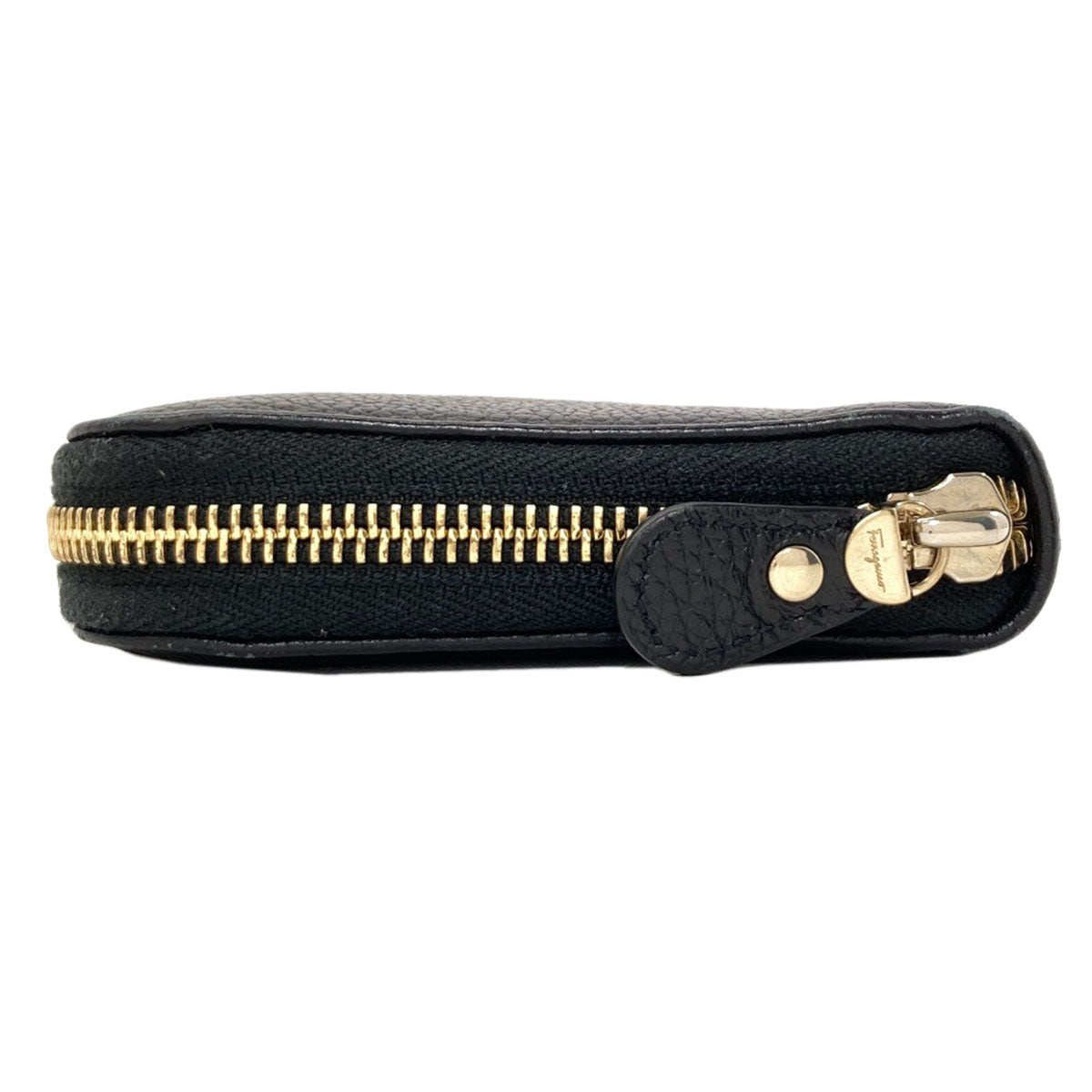 Salvatore Ferragamo Gancini Long wallet (with coin pocket) Leather Ladies [Used]