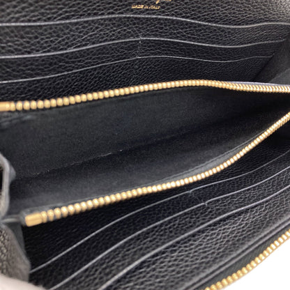 Salvatore Ferragamo Gancini Long wallet (with coin pocket) Leather Ladies [Used]
