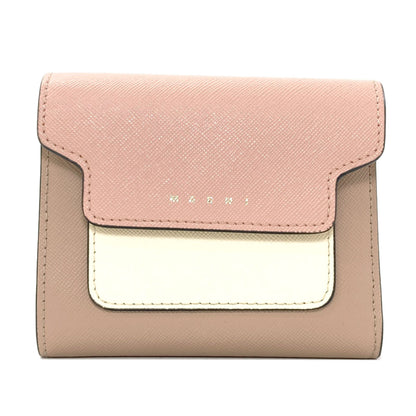 MARNI logo Tri-fold wallet (with Coin Pocket) PVC Ladies [Used]