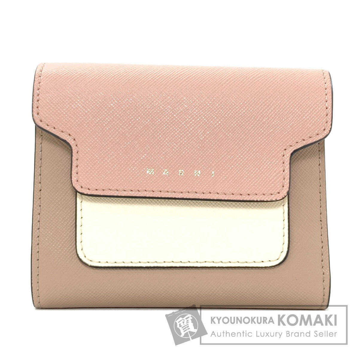 MARNI logo Tri-fold wallet (with Coin Pocket) PVC Ladies [Used]