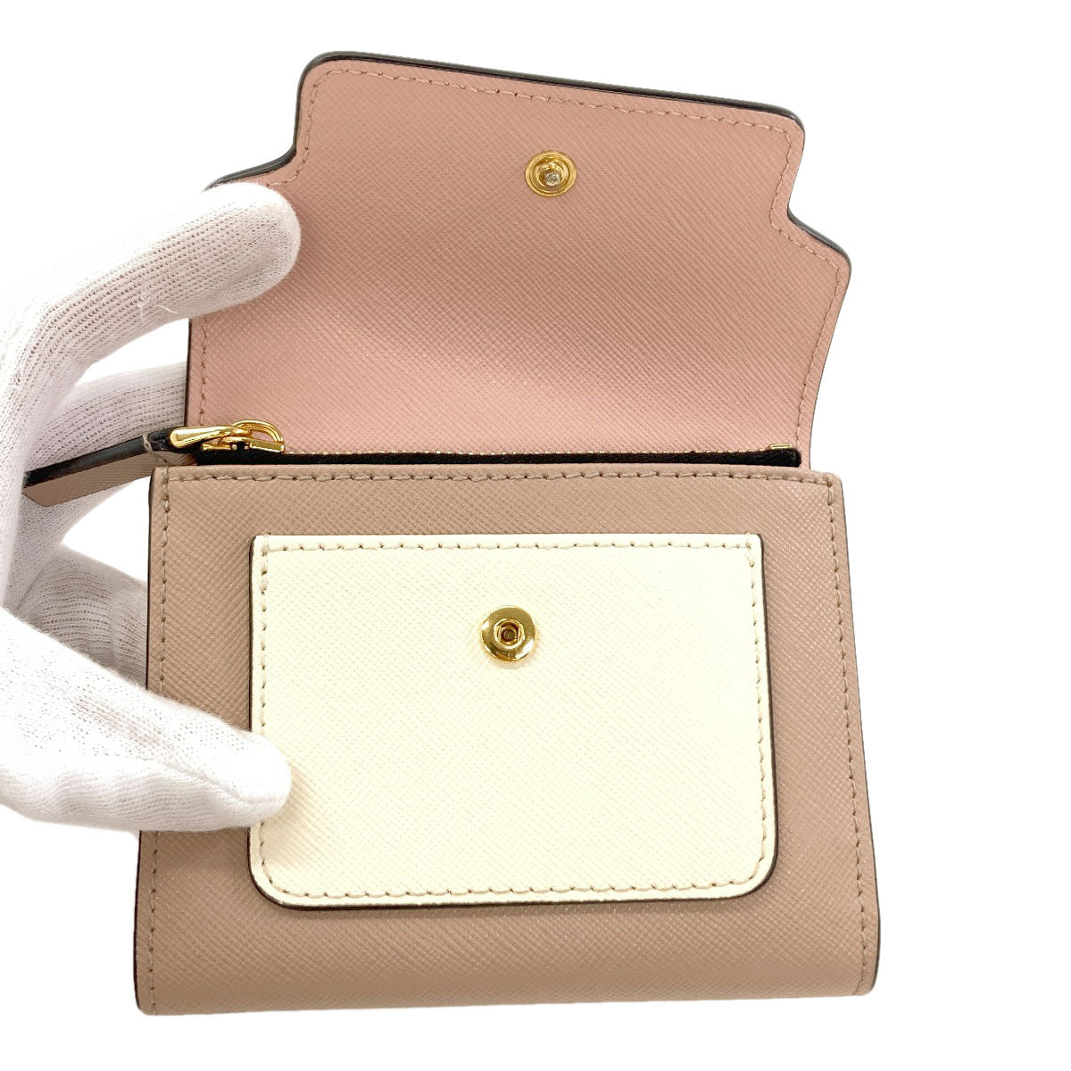 MARNI logo Tri-fold wallet (with Coin Pocket) PVC Ladies [Used]