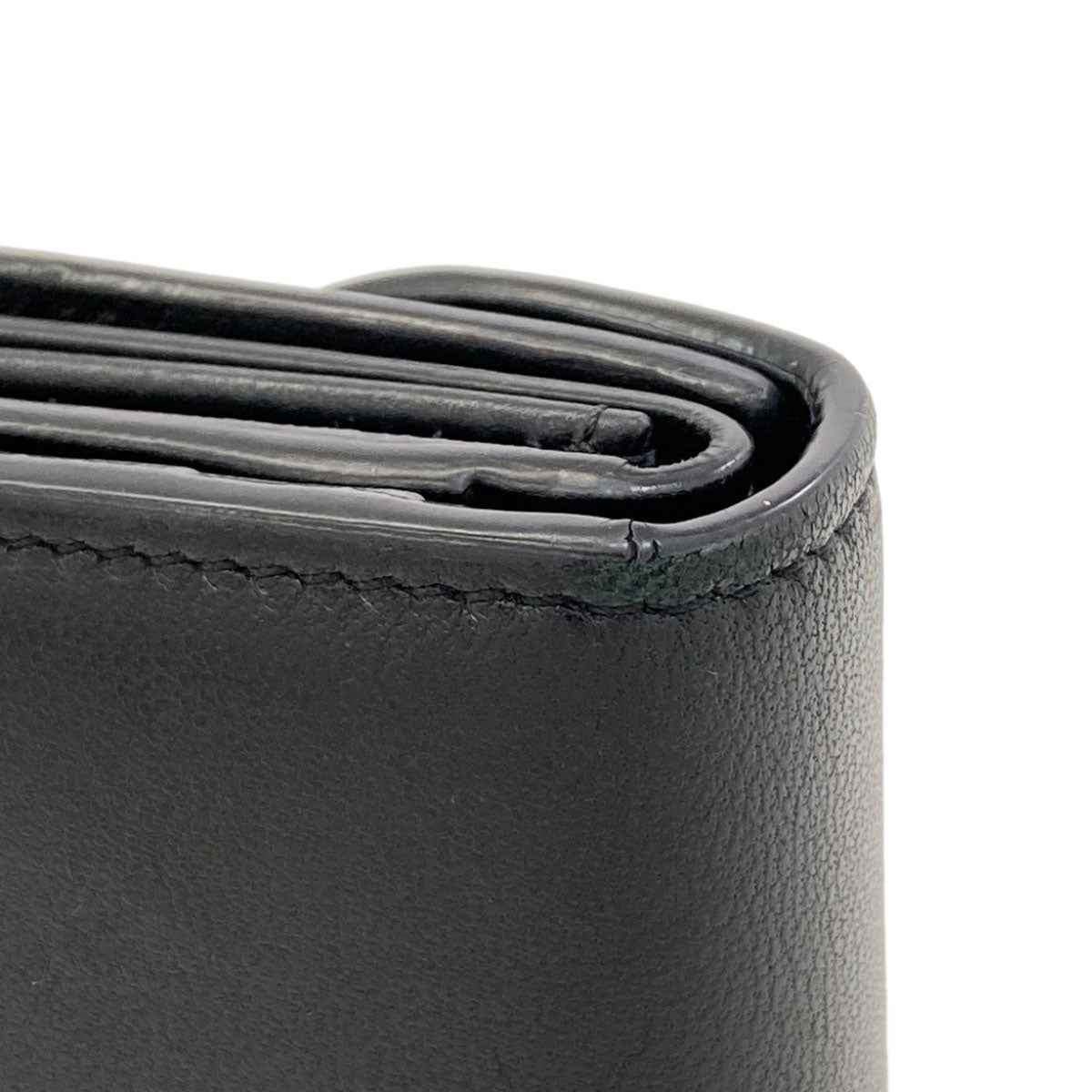 CELINE Small flap wallet Triomphe Tri-fold wallet (with Coin Pocket) Leather Ladies [Used]