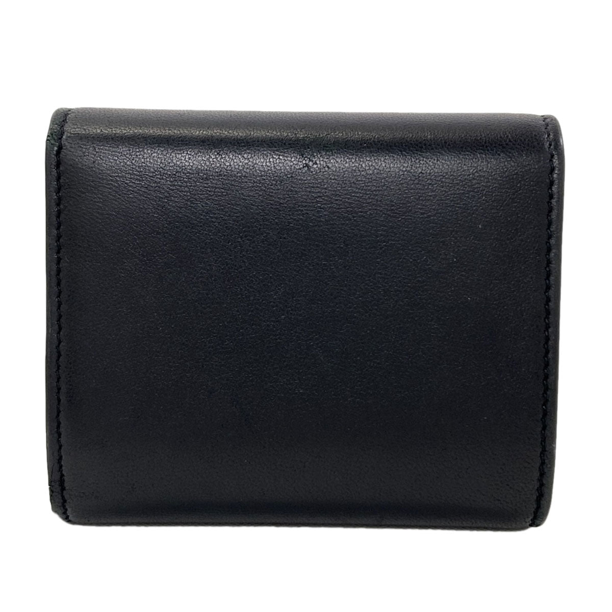 CELINE Small flap wallet Triomphe Tri-fold wallet (with Coin Pocket) Leather Ladies [Used]