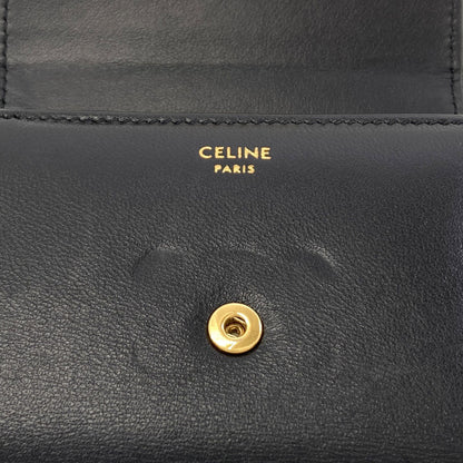 CELINE Small flap wallet Triomphe Tri-fold wallet (with Coin Pocket) Leather Ladies [Used]