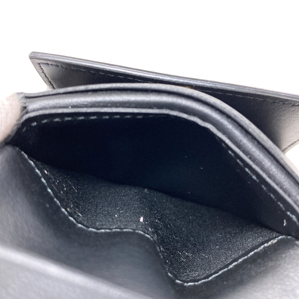 CELINE Small flap wallet Triomphe Tri-fold wallet (with Coin Pocket) Leather Ladies [Used]