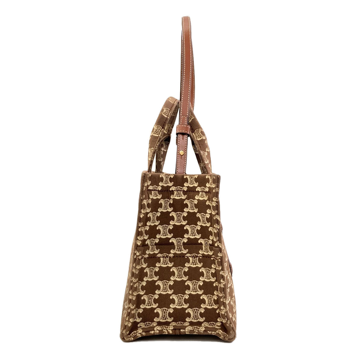 CELINE Small Cover Thais Triomphe 2WAY Handbag Canvas Ladies [Used]