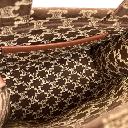 CELINE Small Cover Thais Triomphe 2WAY Handbag Canvas Ladies [Used]