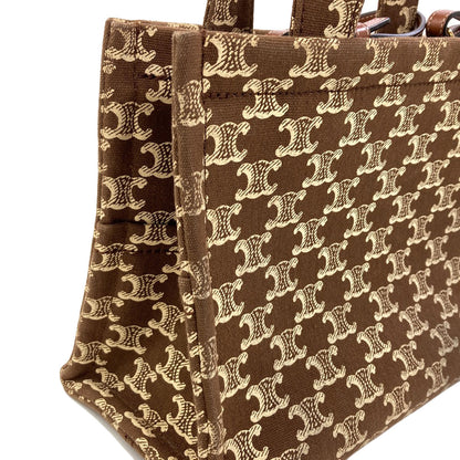 CELINE Small Cover Thais Triomphe 2WAY Handbag Canvas Ladies [Used]