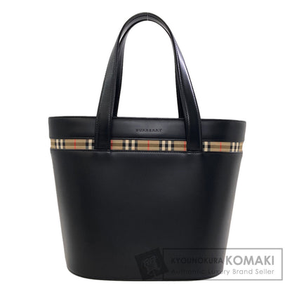 BURBERRY Burberry Check Handbag Leather Ladies [Used]