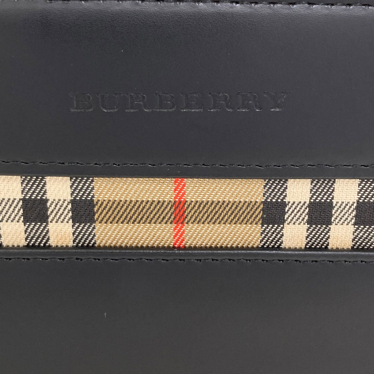 BURBERRY Burberry Check Handbag Leather Ladies [Used]