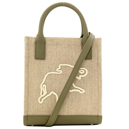 HUNTING WORLD Corda 2WAY Handbag Canvas Ladies [Used]
