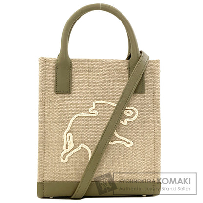 HUNTING WORLD Corda 2WAY Handbag Canvas Ladies [Used]
