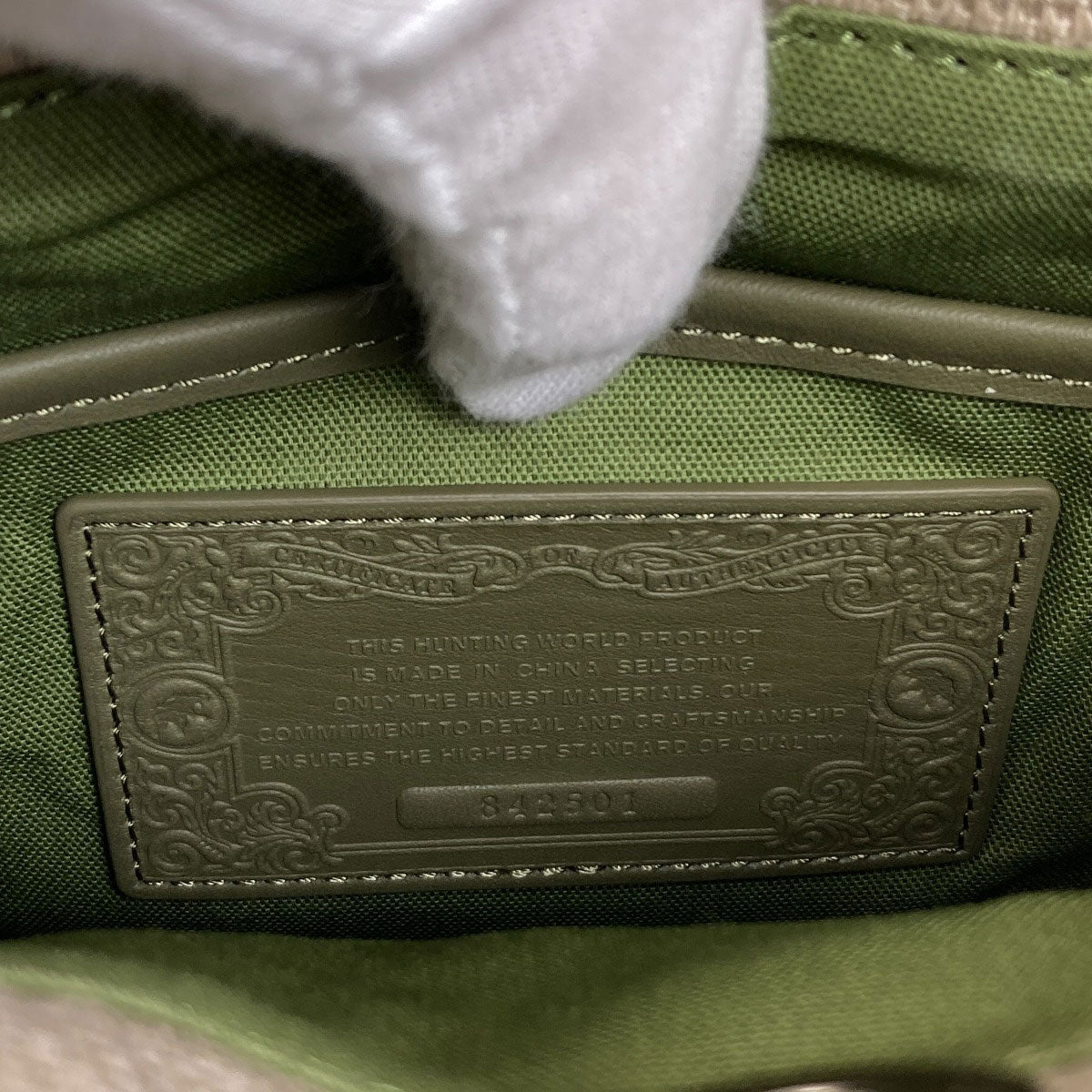 HUNTING WORLD Corda 2WAY Handbag Canvas Ladies [Used]