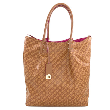 GHERARDINI Softie logo motif reversible Tote Bag Polyester Polyurethane coatingLadies [Used]