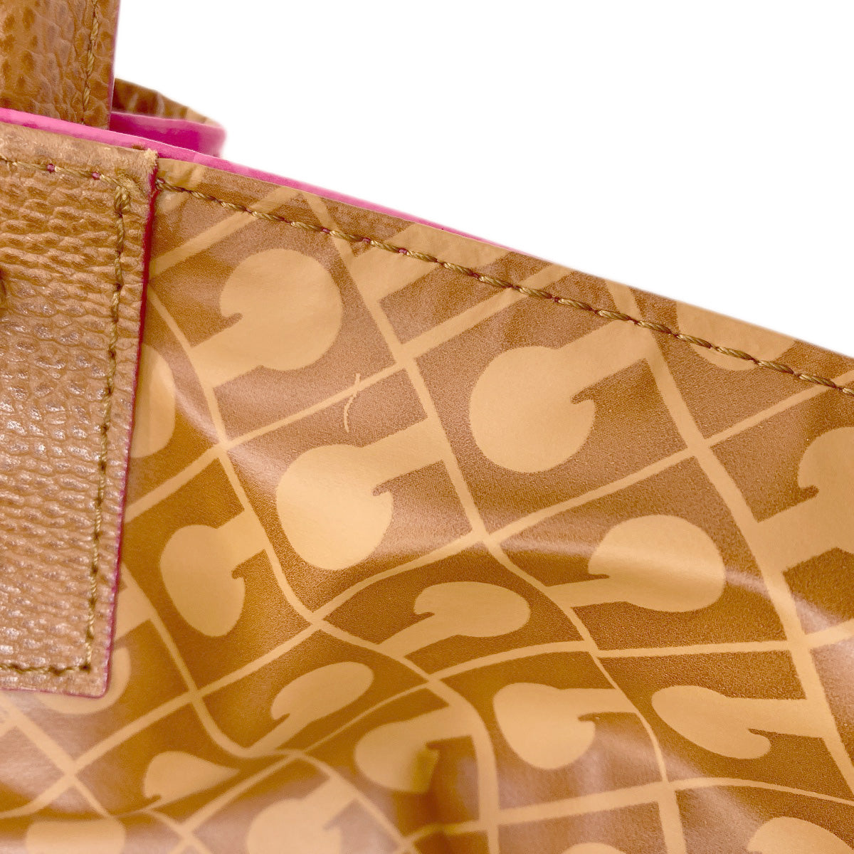 GHERARDINI Softie logo motif reversible Tote Bag Polyester Polyurethane coatingLadies [Used]