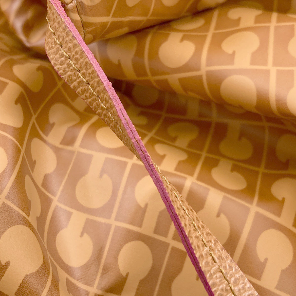 GHERARDINI Softie logo motif reversible Tote Bag Polyester Polyurethane coatingLadies [Used]