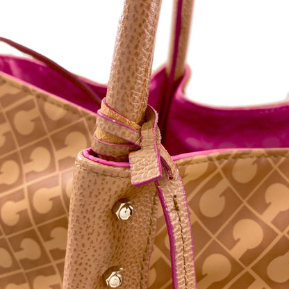 GHERARDINI Softie logo motif reversible Tote Bag Polyester Polyurethane coatingLadies [Used]