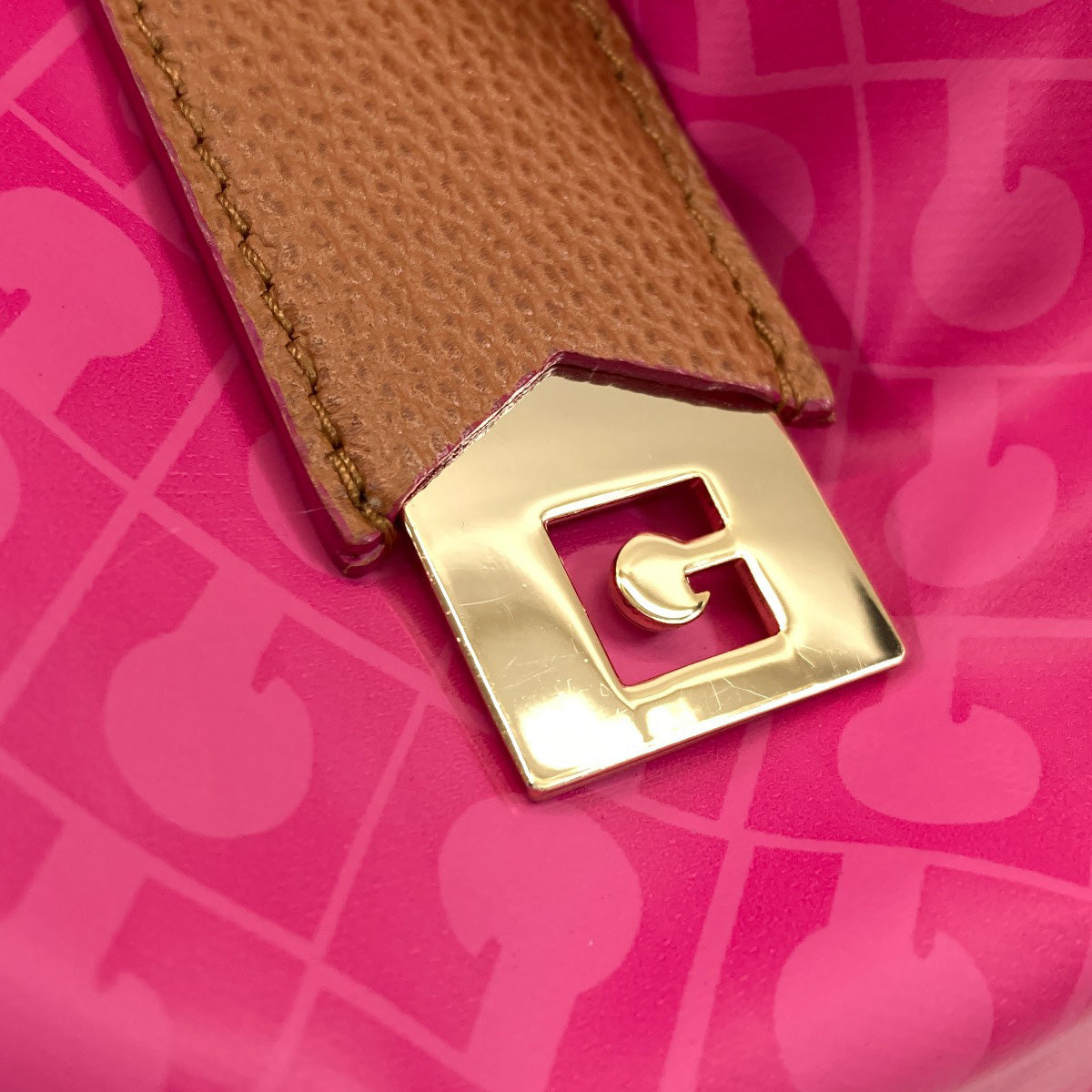 GHERARDINI Softie logo motif reversible Tote Bag Polyester Polyurethane coatingLadies [Used]