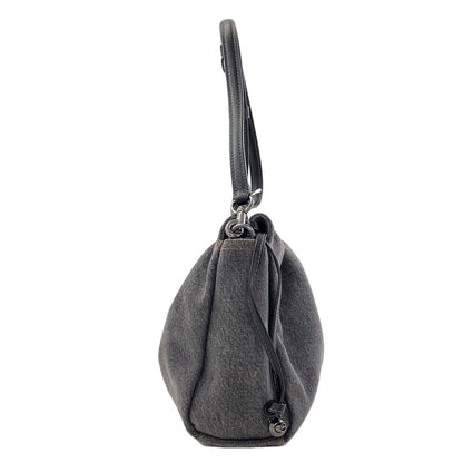 COACH CAK36 Fay Drawstring Shoulder Bag Denim Ladies [Used]