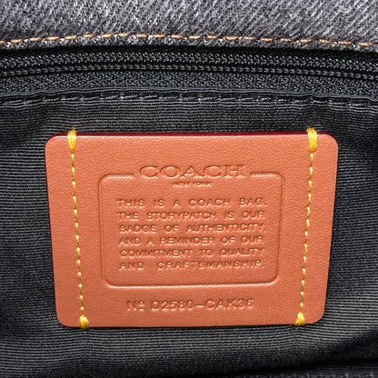 COACH CAK36 Fay Drawstring Shoulder Bag Denim Ladies [Used]