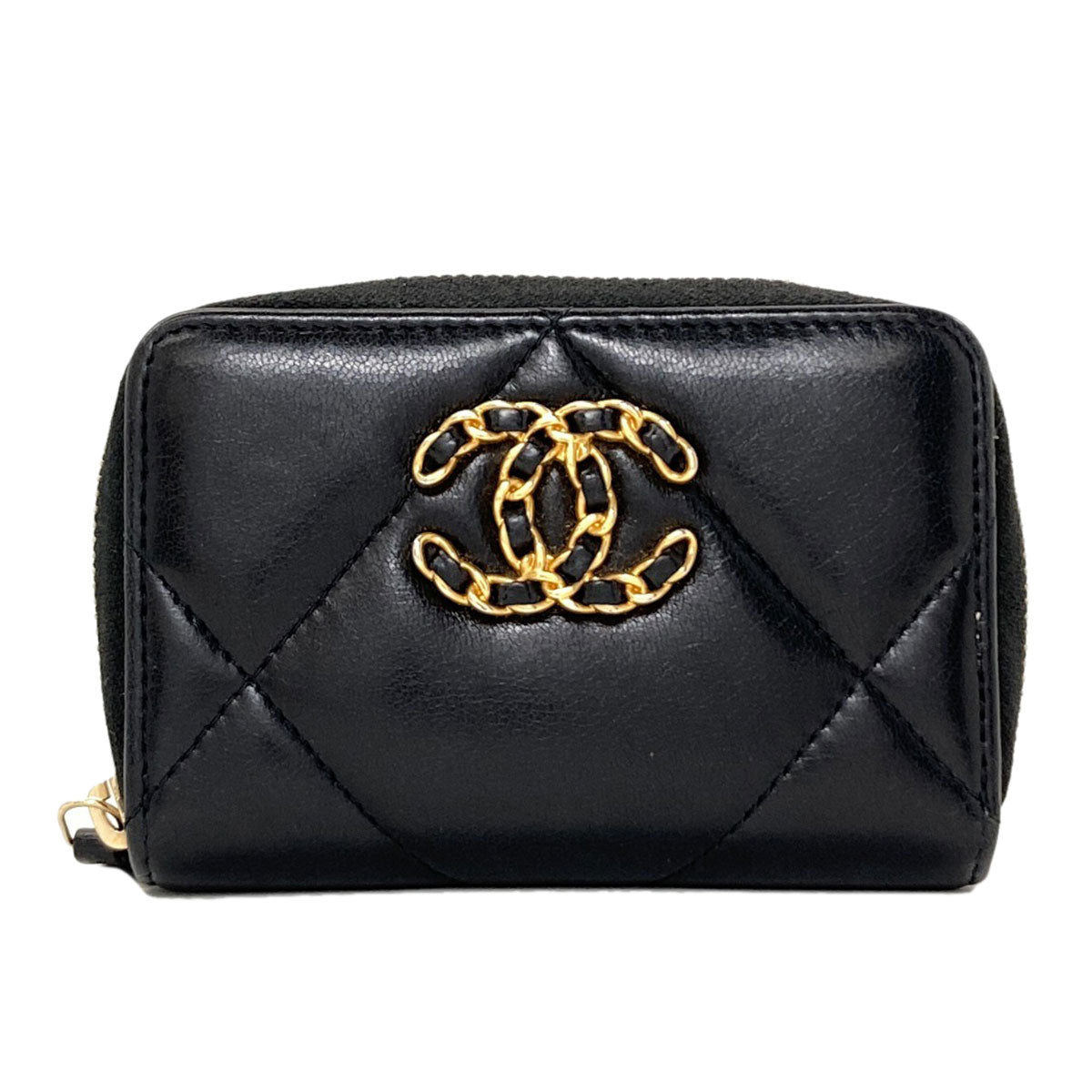CHANEL Chanel 19 Matelasse GoldHardware coin purse Lambskin Ladies [Used]