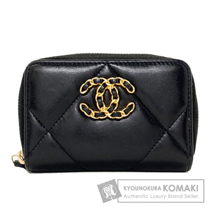 CHANEL Chanel 19 Matelasse GoldHardware coin purse Lambskin Ladies [Used]