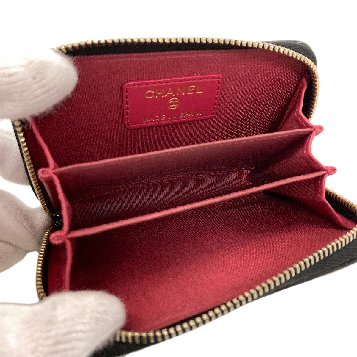 CHANEL Chanel 19 Matelasse GoldHardware coin purse Lambskin Ladies [Used]