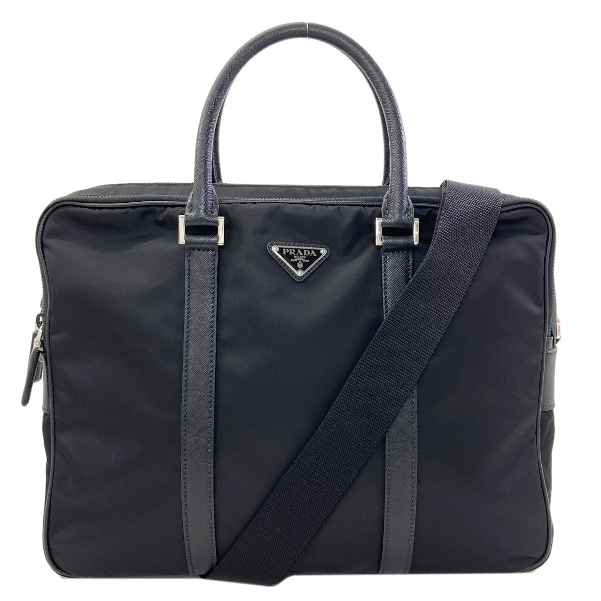 PRADA Logo Hardware 2WAY Business bag Nylon mens [Used]
