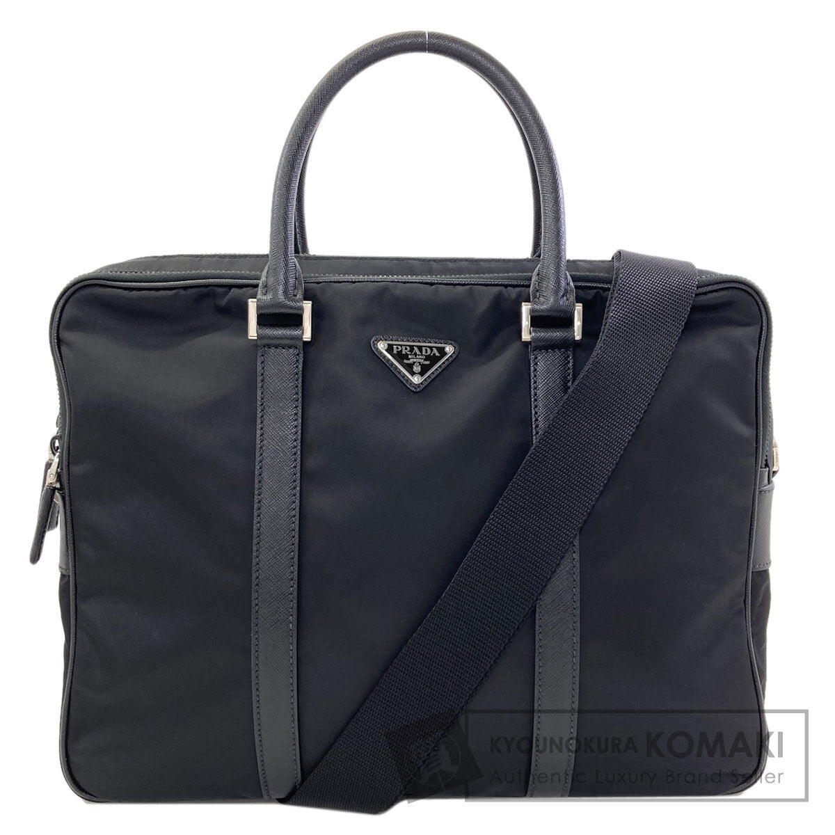 PRADA Logo Hardware 2WAY Business bag Nylon mens [Used]