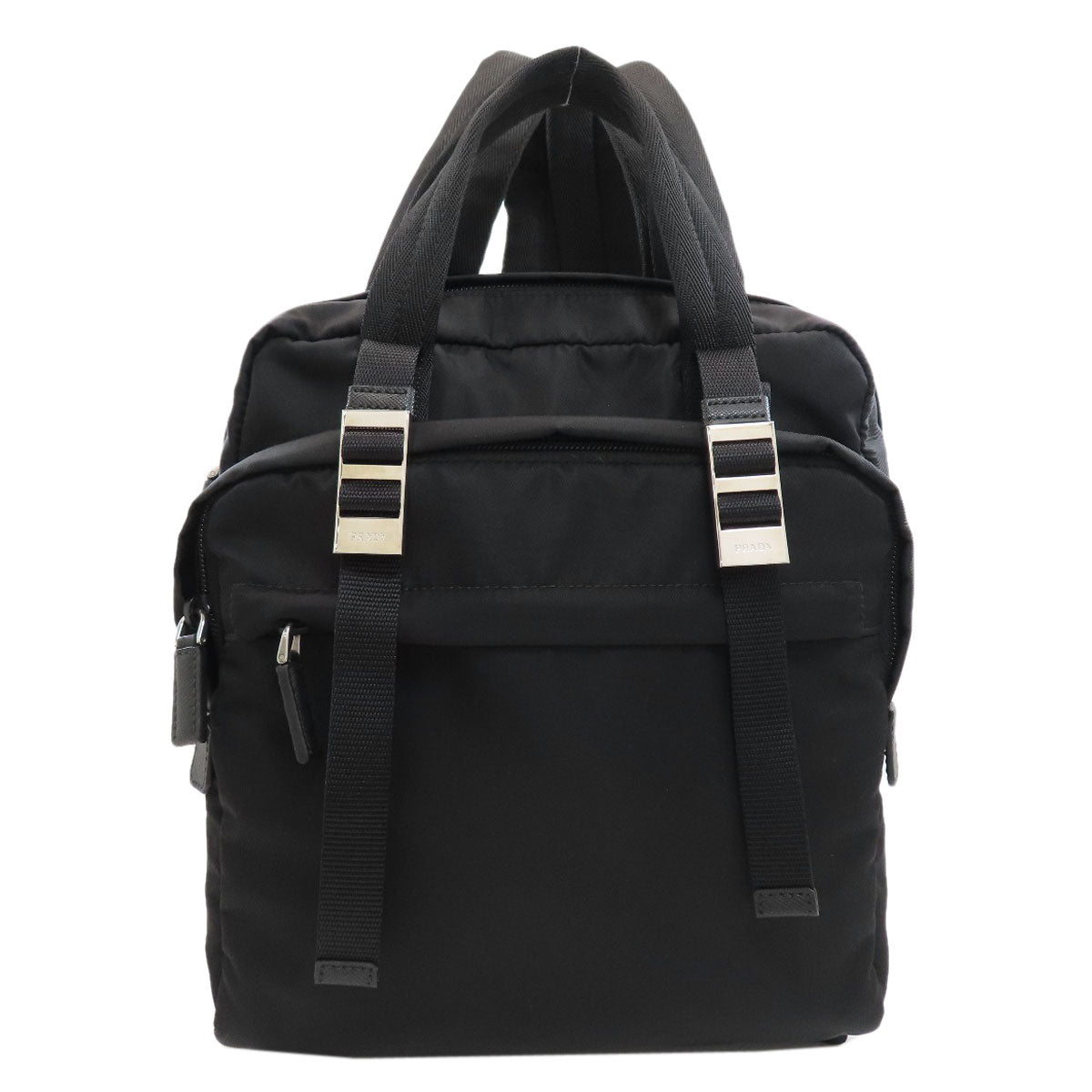 PRADA Logo Hardware Backpack Â· Daypack Nylon Ladies [Used]