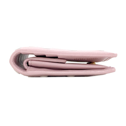 MIUMIU Dot Bifold Wallet with Coin Pocket Leather Ladies [Used]