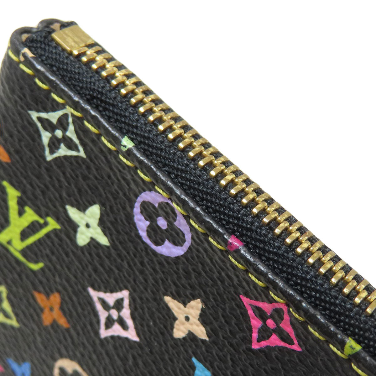LOUIS VUITTON M60031 Pochette MM coin purse Monogram Multicolore canvas Ladies [Used]