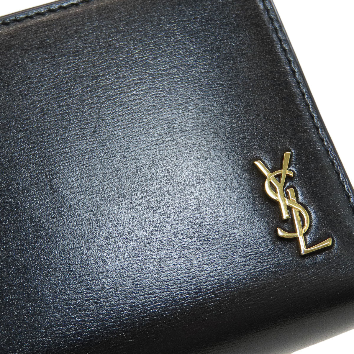 YVES SAINT LAURENT Cassandra Bifold Wallet with Coin Pocket Calf Ladies [Used]