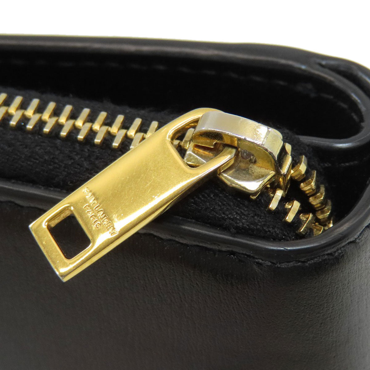 YVES SAINT LAURENT Cassandra Bifold Wallet with Coin Pocket Calf Ladies [Used]