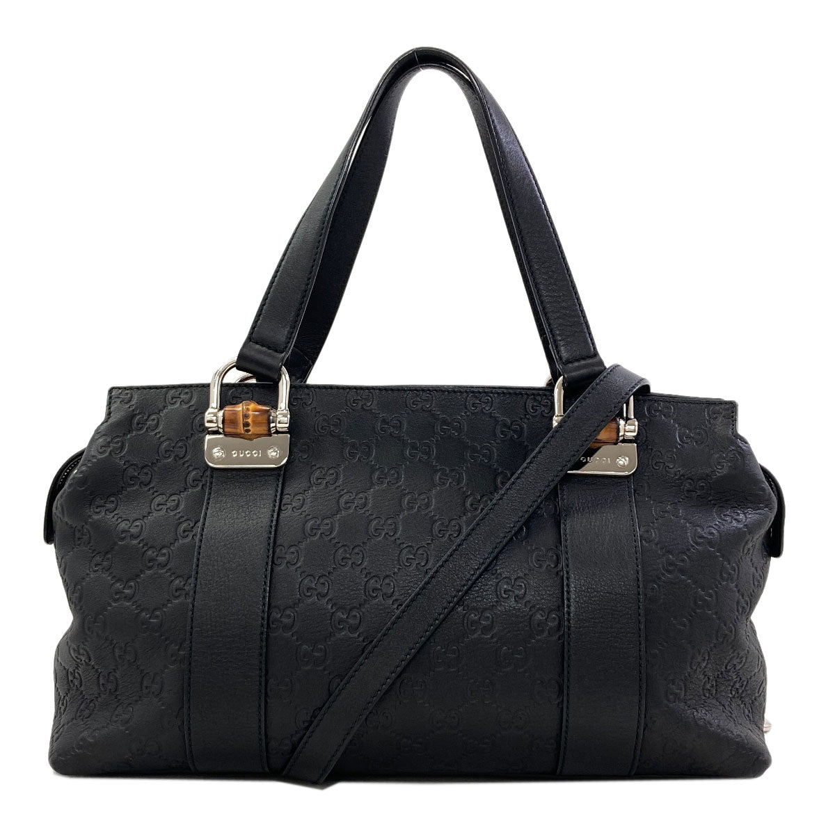 GUCCI 355772 Outlet GG Signature Guccissima Bamboo 2-Way Bag Tote Bag Leather Ladies [Used]