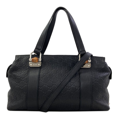 GUCCI 355772 Outlet GG Signature Guccissima Bamboo 2-Way Bag Tote Bag Leather Ladies [Used]