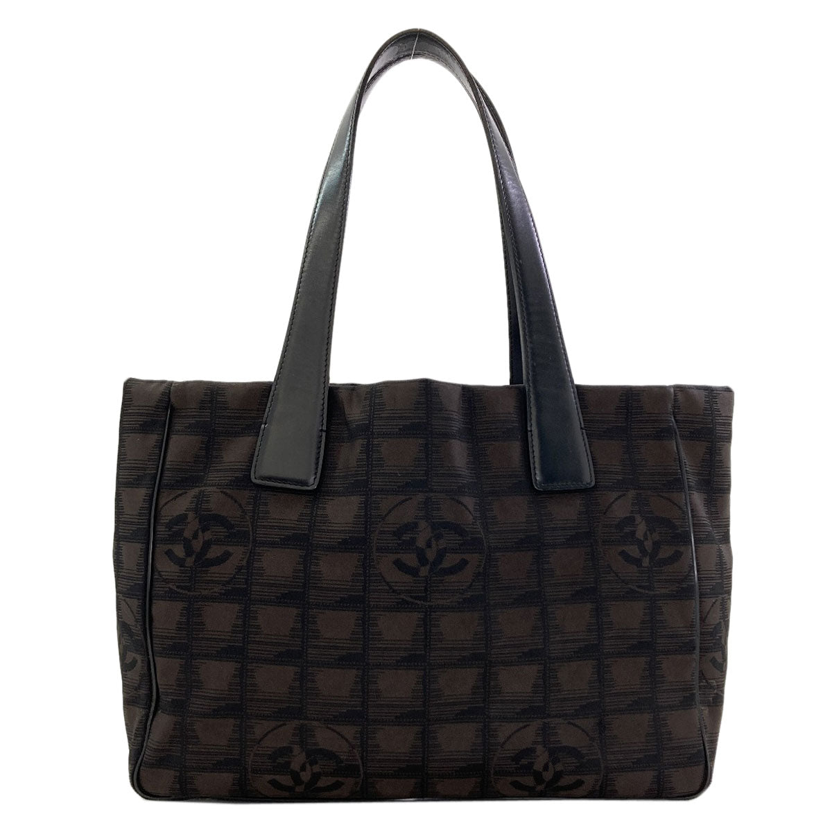 CHANEL New Travel Line PM Tote Bag Nylon jacquard Ladies [Used]