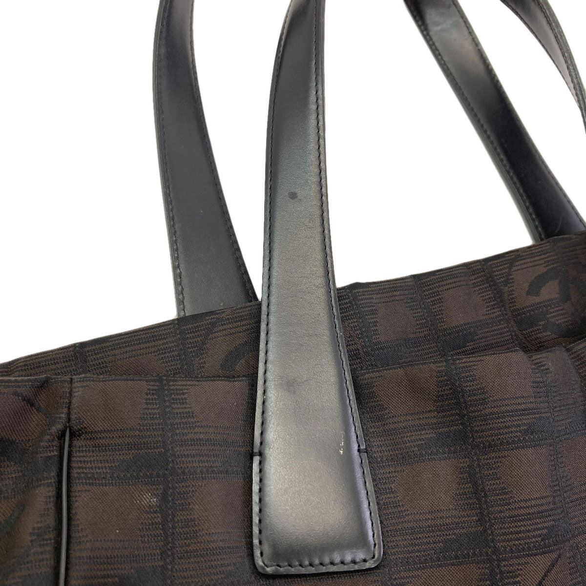 CHANEL New Travel Line PM Tote Bag Nylon jacquard Ladies [Used]