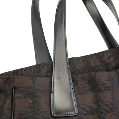CHANEL New Travel Line PM Tote Bag Nylon jacquard Ladies [Used]