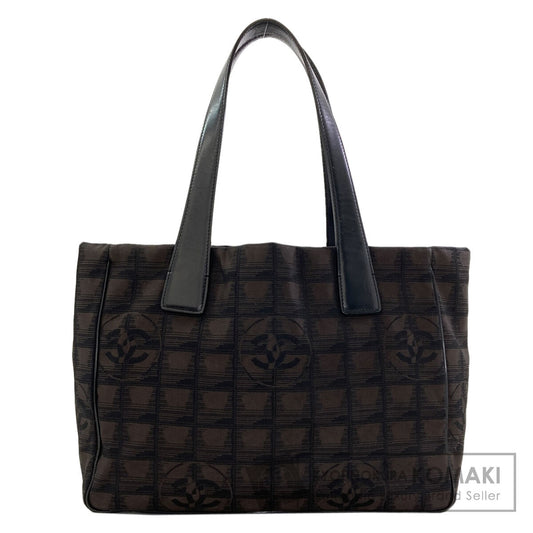 CHANEL New Travel Line PM Tote Bag Nylon jacquard Ladies [Used]