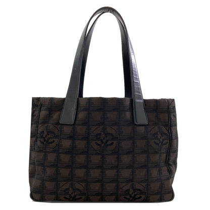 CHANEL New Travel Line PM Tote Bag Nylon jacquard Ladies [Used]