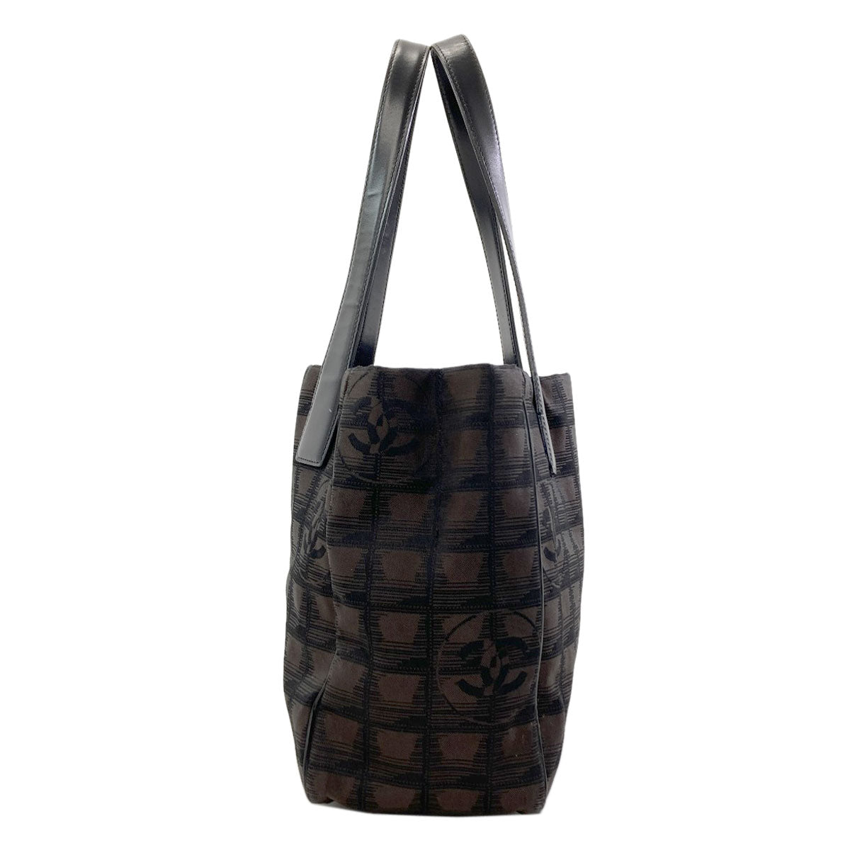 CHANEL New Travel Line PM Tote Bag Nylon jacquard Ladies [Used]