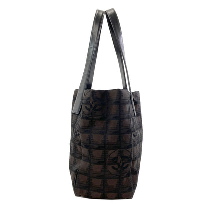 CHANEL New Travel Line PM Tote Bag Nylon jacquard Ladies [Used]