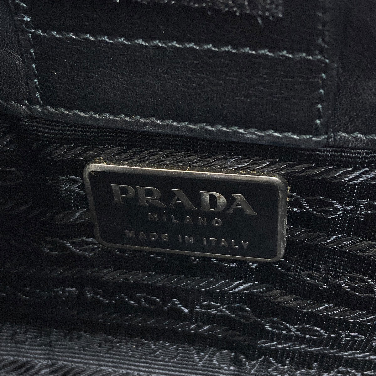 PRADA Asymmetrical Hobo One Belt Shoulder Bag Calf Ladies [Used]