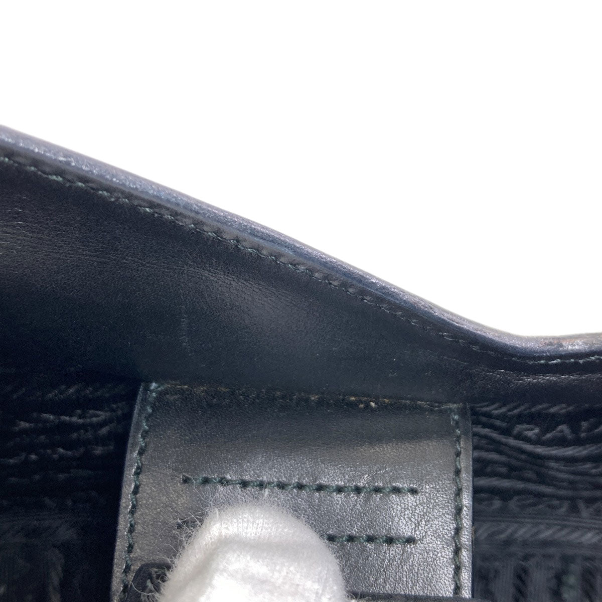 PRADA Asymmetrical Hobo One Belt Shoulder Bag Calf Ladies [Used]