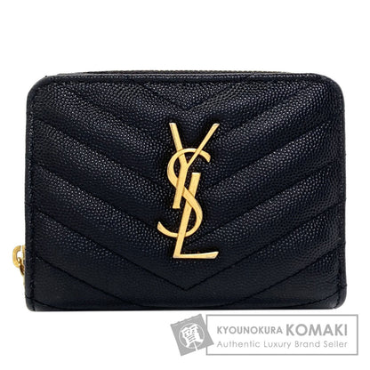 SAINT LAURENT Cassandra Bifold Wallet with Coin Pocket Leather Ladies [Used]