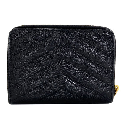 SAINT LAURENT Cassandra Bifold Wallet with Coin Pocket Leather Ladies [Used]