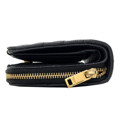 SAINT LAURENT Cassandra Bifold Wallet with Coin Pocket Leather Ladies [Used]
